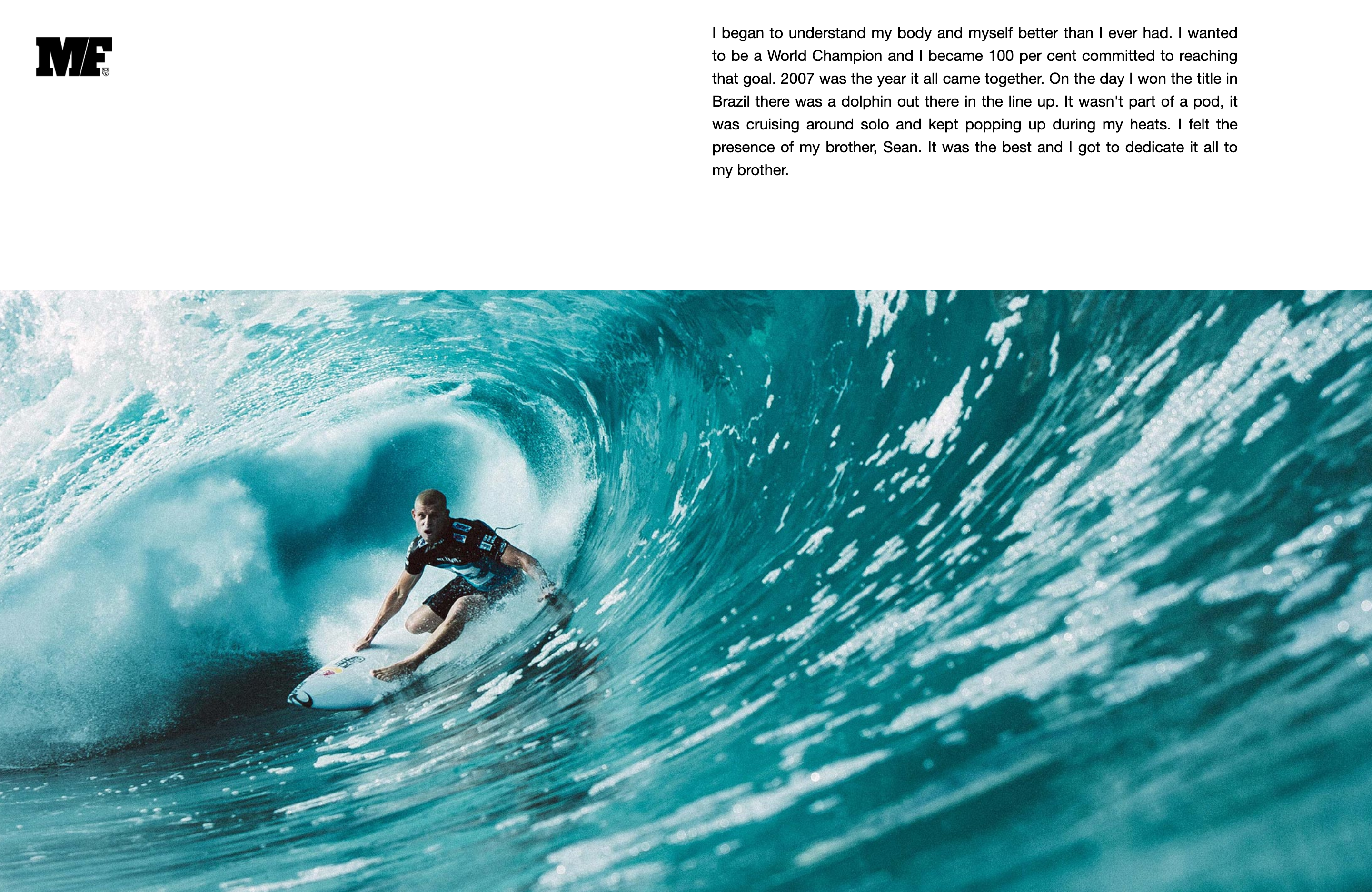 Mick Fanning profile page